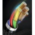 Кабель USB-C BASEUS Cafule, Type-C - Lightning, 2.4А, 18W, 1 м, серый+черный Кабель USB-C BASEUS Cafule, Type-C - Lightning, 2.4А, 18W, 1 м, серый+черный