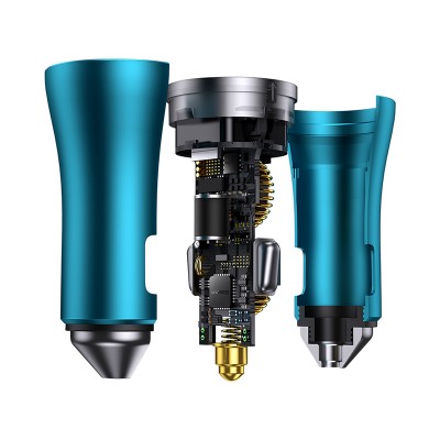 Автомобильное зарядное устройство BASEUS Golden Contactor Max Dual Fast Charger, 2*USB-C, 5A, 40W, синий Автомобильное зарядное устройство BASEUS Golden Contactor Max Dual Fast Charger, 2*USB-C, 5A, 40W, синий