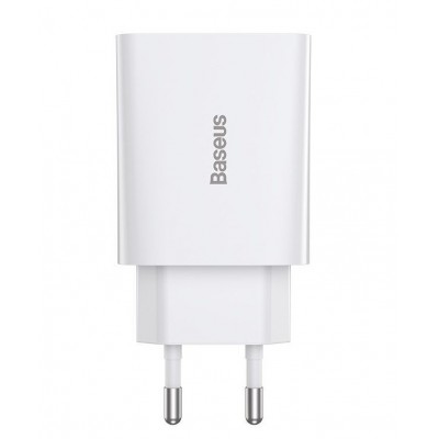 Зарядное устройство BASEUS Speed Mini USB-C, 3A, белый, 20W Зарядное устройство BASEUS Speed Mini USB-C, 3A, белый, 20W