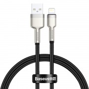 Кабель USB BASEUS Cafule Series Metal, USB - Lightning, 2.4А, 25 см, черный