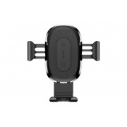Автомобильный держатель BASEUS Gravity Car, с беспроводной зарядкой, 2A, 10W, черный, на воздуховод