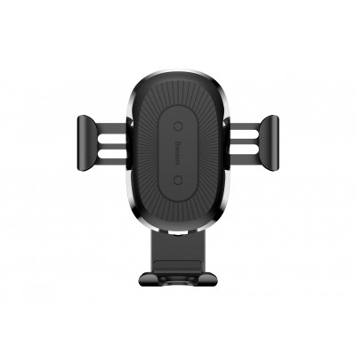 Автомобильный держатель BASEUS Gravity Car, с беспроводной зарядкой, 2A, 10W, черный, на воздуховод Автомобильный держатель BASEUS Gravity Car, с беспроводной зарядкой, 2A, 10W, черный, на воздуховод