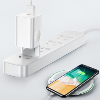 Зарядное устройство BASEUS BX02 Quick Charger USB, 3A, 24W, белый Зарядное устройство BASEUS BX02 Quick Charger USB, 3A, 24W, белый