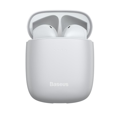 Беспроводные наушники BASEUS W04 Encok True, Bluetooth, 37 мАч, белый Беспроводные наушники BASEUS W04 Encok True, Bluetooth, 37 мАч, белый