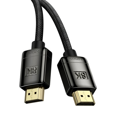 Кабель HDMI BASEUS High Definition (Zinc alloy), HDMI 8K- HDMI 8K, 3 м, черный Кабель HDMI BASEUS High Definition (Zinc alloy), HDMI 8K- HDMI 8K, 3 м, черный