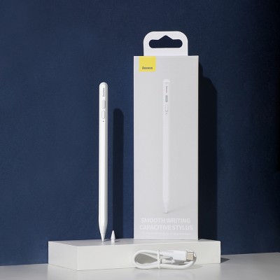 Стилус BASEUS Smooth Writing Capacitive, белый Стилус BASEUS Smooth Writing Capacitive, белый