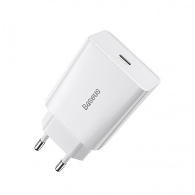 Зарядное устройство BASEUS Speed Mini USB-C, 3A, белый, 20W Зарядное устройство BASEUS Speed Mini USB-C, 3A, белый, 20W