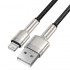 Кабель USB BASEUS Cafule Series Metal, USB - Lightning, 2.4А, 25 см, черный Кабель USB BASEUS Cafule Series Metal, USB - Lightning, 2.4А, 25 см, черный