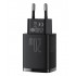 Зарядное устройство BASEUS Compact Quick Charger USB+Type-C, 3A, 20W, черный Зарядное устройство BASEUS Compact Quick Charger USB+Type-C, 3A, 20W, черный