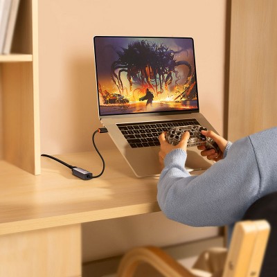 Переходник/Адаптер BASEUS Lite Series Ethernet Adapter (Aluminum Alloy), Type-C - RJ45 (100Mbps), серый Переходник/Адаптер BASEUS Lite Series Ethernet Adapter (Aluminum Alloy), Type-C - RJ45 (100Mbps), серый