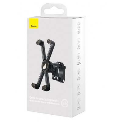 Держатель для Мотоцикла/Велосипеда BASEUS Quick to take, черный Держатель для Мотоцикла/Велосипеда BASEUS Quick to take, черный