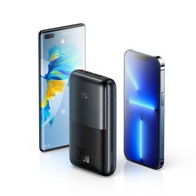 Портативный аккумулятор BASEUS Bipow Pro Digital Display Fast Charge 22.5W Overseas Edition, 3A, 20000 мА⋅ч, черный Портативный аккумулятор BASEUS Bipow Pro Digital Display Fast Charge 22.5W Overseas Edition, 3A, 20000 мА⋅ч, черный