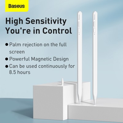 Стилус BASEUS Smooth Writing Capacitive, белый Стилус BASEUS Smooth Writing Capacitive, белый