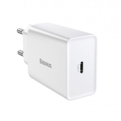 Зарядное устройство BASEUS Speed Mini USB-C, 3A, белый, 20W Зарядное устройство BASEUS Speed Mini USB-C, 3A, белый, 20W