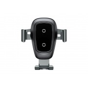 Автомобильный держатель BASEUS Air Outlet, с беспроводной зарядкой, 2A, 10W, тусклый, на воздуховод
