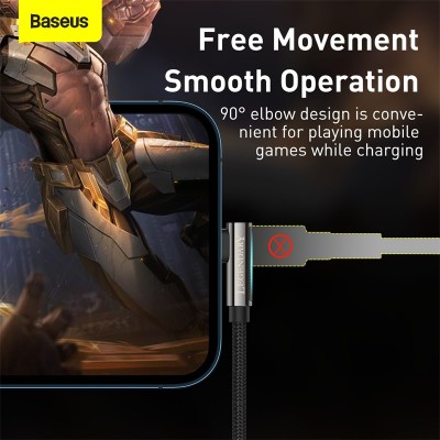 Кабель USB BASEUS Legend Series Elbow, USB - Lightning, 2.4А, 2 м, черный Кабель USB BASEUS Legend Series Elbow, USB - Lightning, 2.4А, 2 м, черный