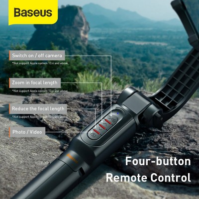 Монопод BASEUS Lovely Uniaxial, беспроводной, черный Монопод BASEUS Lovely Uniaxial, беспроводной, черный