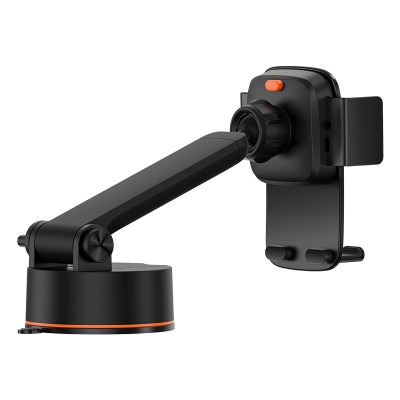 Автомобильный держатель BASEUS Easy Control Clamp Car Mount Holder Pro (Suction Cup Version), черный, на присоске Автомобильный держатель BASEUS Easy Control Clamp Car Mount Holder Pro (Suction Cup Version), черный, на присоске