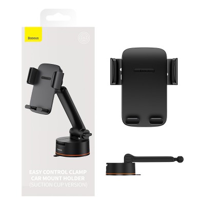 Автомобильный держатель BASEUS Easy Control Clamp Car Mount Holder Pro (Suction Cup Version), черный, на присоске Автомобильный держатель BASEUS Easy Control Clamp Car Mount Holder Pro (Suction Cup Version), черный, на присоске