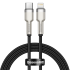 Кабель USB-C BASEUS Cafule Series Metal, Type-C - Lightning, 20W, 1 м, черный Кабель USB-C BASEUS Cafule Series Metal, Type-C - Lightning, 20W, 1 м, черный