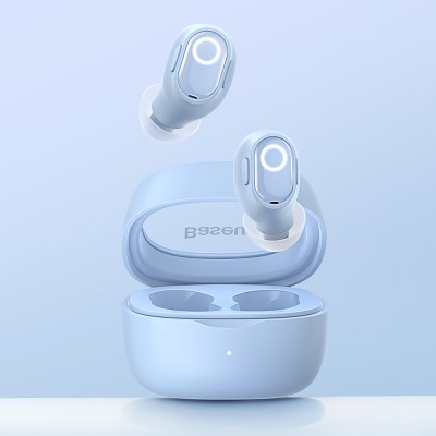 Беспроводные наушники BASEUS WM02, Bluetooth, 40 мАч, синий Беспроводные наушники BASEUS WM02, Bluetooth, 40 мАч, синий