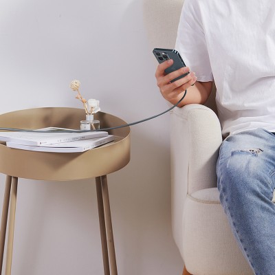 Кабель USB-C BASEUS Dynamic Series Fast Charging, Type-C - Lightning, 20W, 2 м, серый шифер Кабель USB-C BASEUS Dynamic Series Fast Charging, Type-C - Lightning, 20W, 2 м, серый шифер