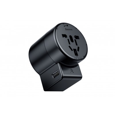 Зарядное устройство BASEUS Rotation Type 2*USB, 2.4A, черный, 4 класса, вращение на 360 Зарядное устройство BASEUS Rotation Type 2*USB, 2.4A, черный, 4 класса, вращение на 360
