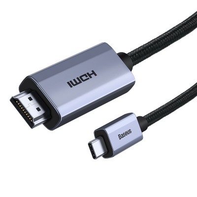 Кабель HDMI BASEUS High Definition Series Graphene, Type-C - HDMI 4K, 2 м, черный Кабель HDMI BASEUS High Definition Series Graphene, Type-C - HDMI 4K, 2 м, черный