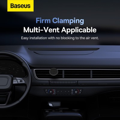 Автомобильный держатель BASEUS C01 (Air Outlet Version), черный, на воздуховод Автомобильный держатель BASEUS C01 (Air Outlet Version), черный, на воздуховод
