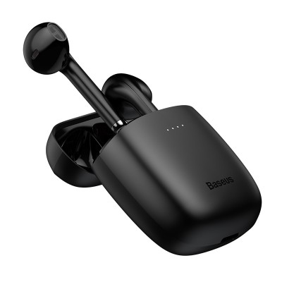 Беспроводные наушники BASEUS W04 Encok True, Bluetooth, 37 мАч, черный Беспроводные наушники BASEUS W04 Encok True, Bluetooth, 37 мАч, черный