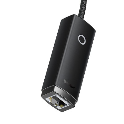 Переходник/Адаптер BASEUS Lite Series Ethernet Adapter, Type-C - RJ45 (100Mbps), черный Переходник/Адаптер BASEUS Lite Series Ethernet Adapter, Type-C - RJ45 (100Mbps), черный