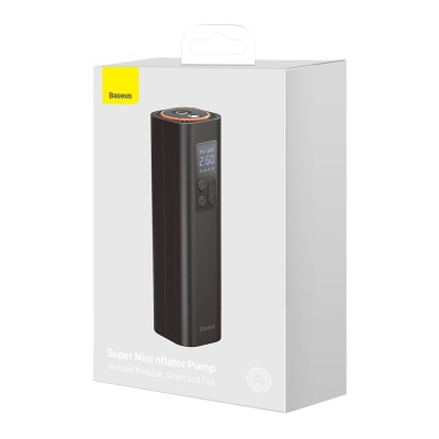 Автомобильный компрессор BASEUS Super Mini Inflator Pump, черный Автомобильный компрессор BASEUS Super Mini Inflator Pump, черный