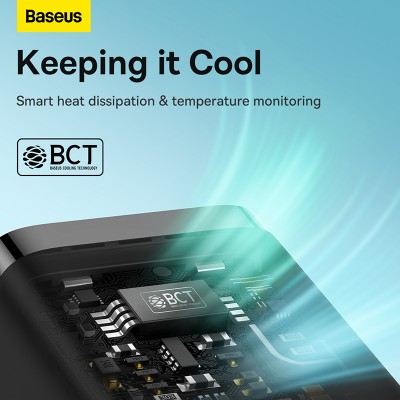 Зарядное устройство BASEUS GaN5 Fast Charger(mini) USB-C, 3A, 30W, черный Зарядное устройство BASEUS GaN5 Fast Charger(mini) USB-C, 3A, 30W, черный