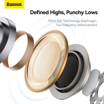 Беспроводные наушники BASEUS WX5(Overseas Edition), Bluetooth, голубой Беспроводные наушники BASEUS WX5(Overseas Edition), Bluetooth, голубой