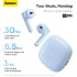 Беспроводные наушники BASEUS WX5(Overseas Edition), Bluetooth, голубой Беспроводные наушники BASEUS WX5(Overseas Edition), Bluetooth, голубой