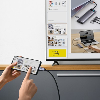 Кабель HDMI BASEUS High Definition Series Graphene, Type-C - HDMI 4K, 1 м, черный Кабель HDMI BASEUS High Definition Series Graphene, Type-C - HDMI 4K, 1 м, черный