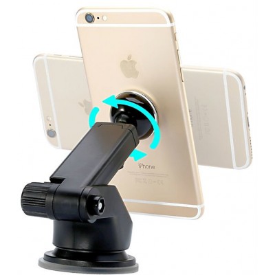 Автомобильный держатель BASEUS Solid Telescopic, магнитный, серебряный, на клею, телескопический Автомобильный держатель BASEUS Solid Telescopic, магнитный, серебряный, на клею, телескопический