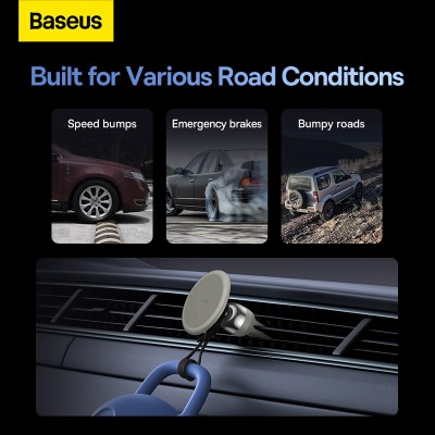 Автомобильный держатель BASEUS C01 (Air Outlet Version), кремовый, на воздуховод Автомобильный держатель BASEUS C01 (Air Outlet Version), кремовый, на воздуховод