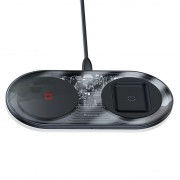Беспроводное зарядное устройство BASEUS Simple 2in1, 2A, 18W, прозрачный черный