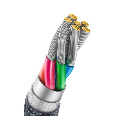 Кабель USB BASEUS Crystal Shine Series Fast Charging, USB - Type-C, 5A, 100W, 2 м, черный Кабель USB BASEUS Crystal Shine Series Fast Charging, USB - Type-C, 5A, 100W, 2 м, черный