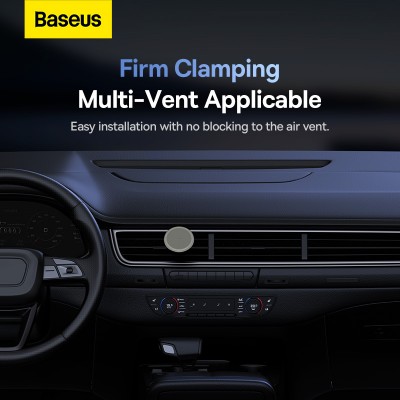 Автомобильный держатель BASEUS C01 (Air Outlet Version), кремовый, на воздуховод Автомобильный держатель BASEUS C01 (Air Outlet Version), кремовый, на воздуховод