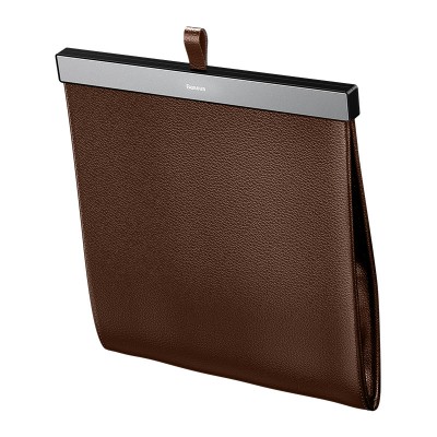 Органайзер на автомобильные сиденья BASEUS Large Garbage Bag for Back Seat of Cars, коричневый Органайзер на автомобильные сиденья BASEUS Large Garbage Bag for Back Seat of Cars, коричневый