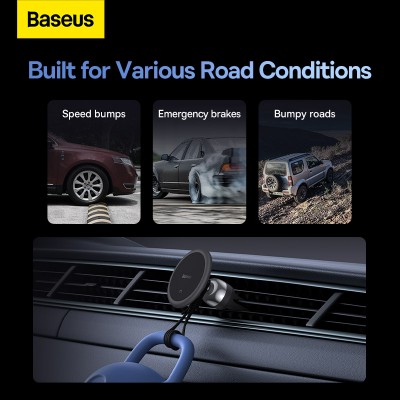 Автомобильный держатель BASEUS C01 (Air Outlet Version), черный, на воздуховод Автомобильный держатель BASEUS C01 (Air Outlet Version), черный, на воздуховод