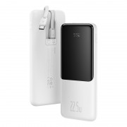 Портативный аккумулятор BASEUS Elf Digital Display 22.5W, 2.4A, 10000 мА⋅ч, белый