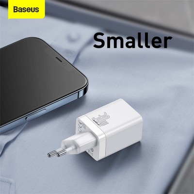 Зарядное устройство BASEUS Super Si Pro USB+Type-C, 3A, 30W, белый Зарядное устройство BASEUS Super Si Pro USB+Type-C, 3A, 30W, белый