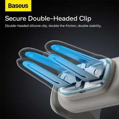 Автомобильный держатель BASEUS Steel Cannon 2 Air Outlet, кремовый, на воздуховод Автомобильный держатель BASEUS Steel Cannon 2 Air Outlet, кремовый, на воздуховод