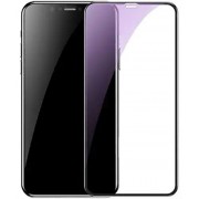 Защитное стекло BASEUS SGAPIPH65-BJG01 для iPhone XS Max/11 Pro Max, 0.3mm, прозрачный+черная рамка, Anti Blue
