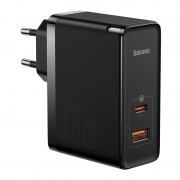Зарядное устройство BASEUS GaN5 Pro Fast Charger USB+Type-C + Кабель Type-C-Type-C, 5A, 100W, черный