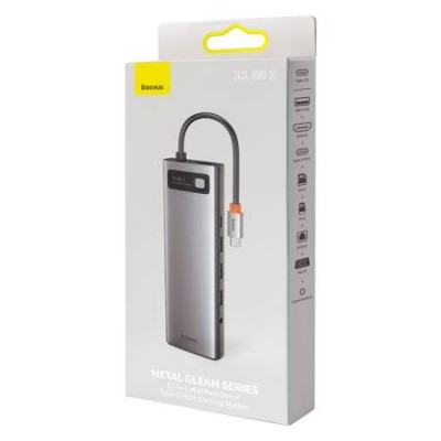 Переходник/Адаптер BASEUS Metal Gleam Series 11-in-1, Разветвитель, Type-C - USB3.0+PD+2*HDMI+SD/TF+RJ45+VGA+jack 3.5mm, Переходник/Адаптер BASEUS Metal Gleam Series 11-in-1, Разветвитель, Type-C - USB3.0+PD+2*HDMI+SD/TF+RJ45+VGA+jack 3.5mm,