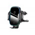 Автомобильный держатель BASEUS Light Electric, с беспроводной зарядкой, 15W, черный, на воздуховод+присоска, Qi Автомобильный держатель BASEUS Light Electric, с беспроводной зарядкой, 15W, черный, на воздуховод+присоска, Qi